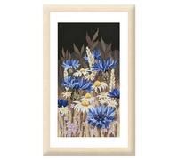 Vervaco Point De Croix Compté Kit DIY BLEUETS Tableau Complet Kit De Broderie Loisir Créatif Maison Décoration 23 x 42 cm Cross Stitch Embroidery