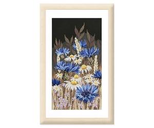 Vervaco Point De Croix Compté Kit DIY BLEUETS Tableau Complet Kit De Broderie Loisir Créatif Maison Décoration 23 x 42 cm Cross Stitch Embroidery