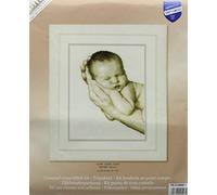 Vervaco Kit point de croix compté Si petit – DIY, cadeau bébé naissance personnalisé, 20×25 cm