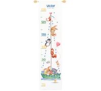 Vervaco Point De Croix Compté Kit DIY Cadeau Mesure De La Hauteur Enfant NOTRE PLUS GRANDE AVENTURE Tableau Complet Kit De Broderie Loisir Créatif Maison Décoration ca. 18 x 70 cm Height Chart