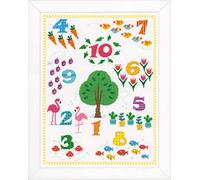 Vervaco Point De Croix Compté Kit Tableau Complet Set COMPTER JUSQU'AU 10 De Broderie Loisir Créatif Maison Decoration Cadeau DIY ca. 32 x 41 cm Counted Cross Stitch Embroidery
