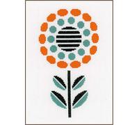 Vervaco Point De Croix Compté Kit Tableau Complet Set FLEUR De Broderie Loisir Créatif Maison Decoration Cadeau DIY ca. 14 x 25 cm Counted Cross Stitch Embroidery
