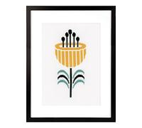 Vervaco Point De Croix Compté Kit Tableau Complet Set FLEUR De Broderie Loisir Créatif Maison Decoration Cadeau DIY ca. 14 x 25 cm Counted Cross Stitch Embroidery
