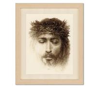 Vervaco Point De Croix Compté Kit Tableau Complet Set JÉSUS De Broderie Loisir Créatif Maison Decoration Cadeau DIY ca. 19 x 24 cm Counted Cross Stitch Embroidery