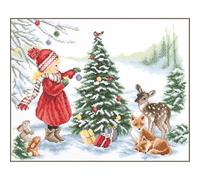 VERVACO Point De Croix Compté Kit Tableau Complet Set MAINS DE COUPLE DE MARIAGE De Broderie Loisir Créatif Maison Decoration Cadeau DIY ca. 37 x 29 cm Counted Cross Stitch Embroidery