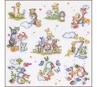 VERVACO Point De Croix Compté Kit Tableau Complet Set MAINS DE COUPLE DE MARIAGE De Broderie Loisir Créatif Maison Decoration Cadeau DIY ca. 48 x 48 cm Counted Cross Stitch Embroidery