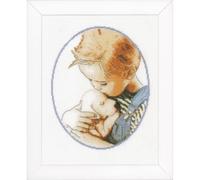 VERVACO Point De Croix Compté Kit Tableau Complet Set MEILLEURS AMIS De Broderie Loisir Créatif Maison Decoration Cadeau DIY ca. 21 x 26 cm Counted Cross Stitch Embroidery