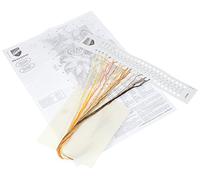 Vervaco Point De Croix Compté Kit Tableau Complet Set PAPILLONS ET FLEURS De Broderie Loisir Créatif Maison Decoration Cadeau DIY ca. 8 x 12 cm Counted Cross Stitch Embroidery