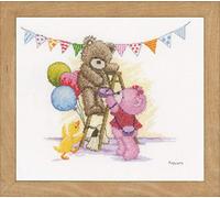 Vervaco Point De Croix Compté Kit Tableau Complet Set POPCORN FÊTE D'ANNIVERSAIRE De Broderie Loisir Créatif Maison Decoration Cadeau DIY ca. 28 x 24 cm Counted Cross Stitch Embroidery