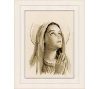 Vervaco Point De Croix Compté Kit Tableau Complet Set SAINTE MARIE De Broderie Loisir Créatif Maison Decoration Cadeau DIY ca. 20 x 25 cm Counted Cross Stitch Embroidery