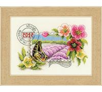Vervaco Point De Croix Compté Kit Tableau Complet Set SALUTATIONS DE LA PROVENCE De Broderie Loisir Créatif Maison Decoration Cadeau DIY ca. 21 x 15 cm Counted Cross Stitch Embroidery