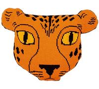 VERVACO Point De Croix Kit Coussin Complet avec Dos TIGRE Decoration Manuelle Broderie Kit Adulte Art Creatif Cadeau DIY ca. 66 x 49 cm