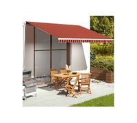 vidaXL Tissu de Remplacement pour Auvent Toile d'Auvent Tissu de Rechange pour Store Banne Jardin Extérieur Orange et Marron 4,5x3,5 m https://www.fnac.com/mp46739149/vidaXL-Tissu-de-remplacement-pour-auvent-Orange-et-marron-4-5x3-5-m/w-4?oref=4a6aa691-af73-c566-acc0-5c67e73ddcd7