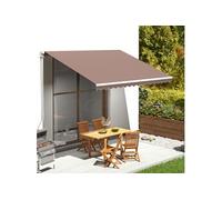 Vervangingsdoek voor luifel 4x3 m bruin311977