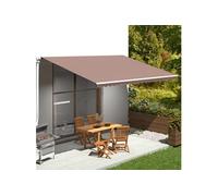 Vidaxl Tissu De Remplacement Pour Auvent Marron 5x3,5 M Marron