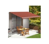 Vidaxl Tissu De Remplacement Pour Auvent Orange Et Marron 5x3,5 M Orange