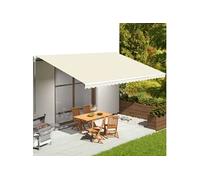 Vervangingsdoek voor luifel 6x3,5 m crÃmekleurig311934