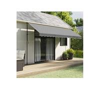 vidaXL Tissu de remplacement de cantonnière d'auvent 4,5 m Rayure anthracite