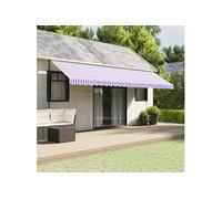 vidaXL Vervangingsdoek voor luifelrok gestreept 6 m blauw en wit367749 G