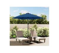 Tissu de Remplacement pour Parasol d'Extérieur Noir 300 cm Rechange vidaXL