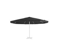 Vidaxl Tissu De Remplacement Pour Parasol D'extérieur Noir 500 Cm Noir