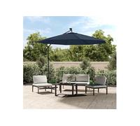 Tissu de Remplacement pour Parasol Déporté Tissu de Rechange de Parasol de Jardin Extérieur Anti-UV Anti-décoloration Bleu 350 cm