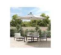 Vidaxl Tissu De Remplacement Pour Parasol Déporté Blanc Sable 350 Cm Blanc