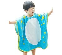 Verve Jelly Garçons Filles Serviette de Bain à Capuchon de Plage - Peignoir en Coton pour Enfants Couverture de Bain de Dessin animé Natation Surf Poncho Robe de Sport