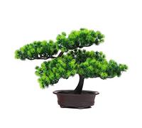 Verve Jelly Pin Bonsaï Artificiel, Fausses Plantes Fausses Fleurs Ornements Plantes Artificielles en Pot Plantes de Bonsaï de Pin Japonais pour Décoration de Maison Affichage de Bureau