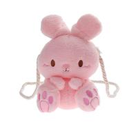 Verve Jelly Sac à Main pour Femme, Joli Sac à bandoulière en Forme de Lapin Petit Sac Messager à bandoulière Porte Monnaie en Forme de Lapin fourre Tout pour Voyager Faire du Shopping, Rose