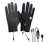 Verwarmde Handschoenen Voor Vrouwen - Touchscreen Waterdichte Hand Warmer, Elektrische Thermische Winterhandschoenen, USB Oplaadbare Warmtefunctie, Winddicht Comfortable | Buitensport Fietsen Wandelen