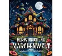Verwunschene Märchenwelt: Malbuch für Erwachsene - Ein Fantasy Ausmalbuch mit märchenhaften Szenen, Tieren, Wäldern, Pilzhäusern und Schlössern für Entspannung und Achtsamkeit