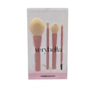 Very Bella Wonder Brushes - Lot de 4 pinceaux de maquillage pour enfants - Outils de beauté doux et sûrs pour filles - Idéal pour les déguisements, les jeux de rôle et le maquillage créatif - Parfait