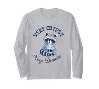 Very Cutesy Very Demure Funny Sarcastic Raton Laveur Manche Longue