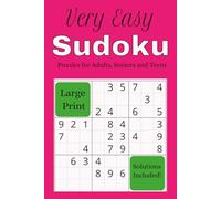 Very Easy Sudoku Puzzle Book: Large Print, Very Easy to Solve Sudoku Puzzles for Beginners - 6 x 9 inches, 50+ puzzles with solutions