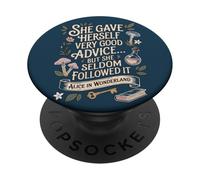 Very Good Advice Alice au Pays des Merveilles Citation PopSockets PopGrip Adhésif