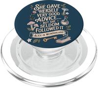Very Good Advice Alice au Pays des Merveilles Citation PopSockets PopGrip pour MagSafe