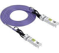 [Very Peri] Coloured 10G SFP+ DAC Cable - Twinax SFP Cable for Cisco SFP-H10GB-CU0.3M, Ubiquiti UniFi, D-Link, Supermicro, Netgear, Microtics, Fortinet, 0.3 m (1 ft)