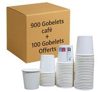 Very Wood Compagny [900 pcs] Gobelets jetables en carton 120ml, Tasses/Verres jetables 4 oz pour Café et Espresso, Gobelet Épais de haute qualité Idéal Bureau et Événements + 100 GOBELETS OFFERTS