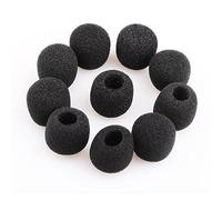 VERY100 Noir Mousse Petit Pare-Brise Couvre Pare-Brise pour Revers Micro-cravate (15pcs)