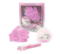 Verybella - Ensemble de salle de bain Hello Kitty, kit de produits de beauté salle de bain, contient des confettis de savon, une éponge de bain et un gant de douche, belle et parfumée à chaque moment