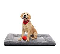 VERZEY Lits pour Chiens intermédiaires - Convient aux Cages en métal Ultra Doux, Lavable et antidérapant - Tapis de Couchage Confortable pour Chiens, Gris, 91,4 cm