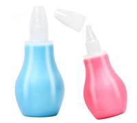 Vesaneae 2 Mouche-Bébé, Aspirateur Nasal Réutilisables, Nasal Aspirator Silicone, Kit de Lavage Nasal, Buses à Morve Silicone, Mucus Snot Sucker pour Nouveau-nés, Nourrissons et Bambins, Rose et Bleu