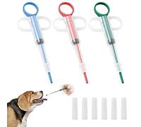 Vesaneae 3 Pièces Seringue pour Animali de Compagnie Tireur de Pilules, Lance Pilule Chat, Pet Pill Dispenser, Animaux Médecine Distributeur, Seringue pour Animaux de Compagnie Réutilisable Plastique