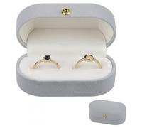 Vesaneae Boîte à Bague, Coffret d'Anneau Élégant, Étui de Bague de Mariage, Boîte à Bijoux pour Filles, Boîte de Bague en Velours, Organisateur Bijoux pour Fiançailles, Mariage et Stockage D'Anneaux