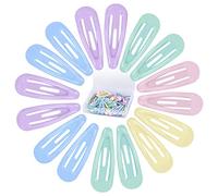 Vesaneae Pinces à Cheveux Fille Couleur, 50 Pièces BB Barrette Bébé Fille 3cm, Snap Barettes Mini Épingles à Cheveux pour Femmes, Pinces à Cheveux en Métal pour Enfants, Femmes Accessoires