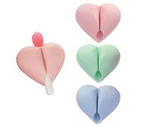 Veseek Support de pinceau à lèvres, baume à lèvres compatible avec masque de sommeil LANEIGE - Housse de protection en silicone pour pinceaux à lèvres (rose, bleu et vert)