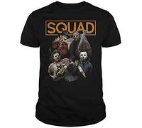 VesFy Men's Freddy Jason Michael Myers and Leatherface Squad Halloween Horror T-Shirt Size XL