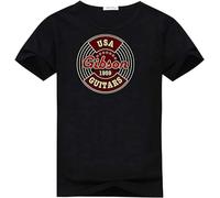 VesFy Men's Printed USA Gibson Guitars 1959 Poster T Shirts by Anedreabe Size XXL