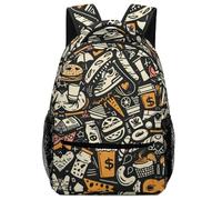 VesFy Sac A Dos Art Graffiti Cartable Enfant Motif créatif Sac D'ecole Sac Ecole Sac De Livre Pour Garçons Filles One Size
